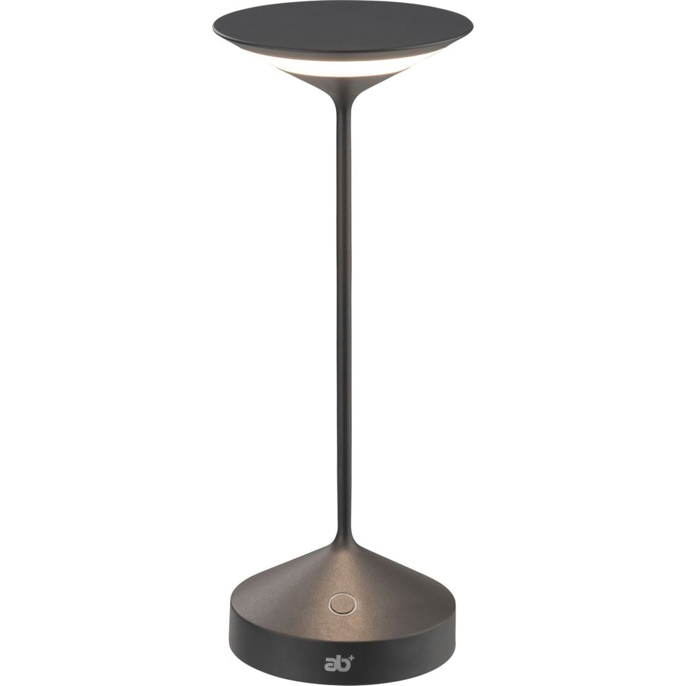 AB+ by Abert Tempo Φορητός Επιτραπέζιος Φωτιστικός Ανθρακί