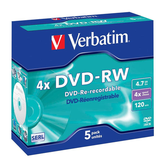 DVD-RW Verbatim 4,7GB 4x Speed σε Jewel Case