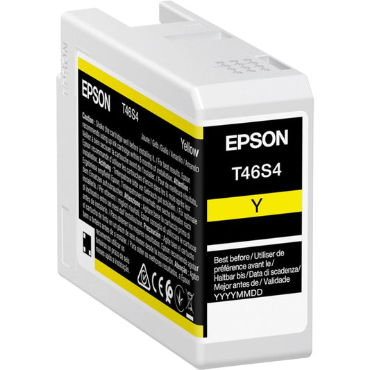 Epson T 46S4 Yellow Ink Cartridge 25ml Ultrachrome Pro 10