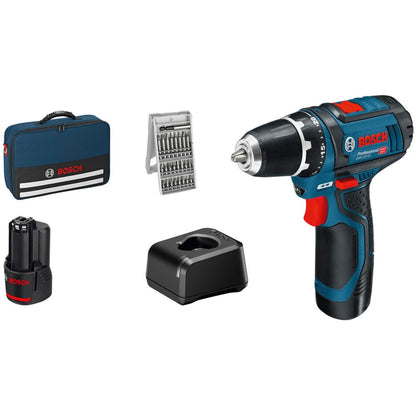 Bosch GSR 12V-15 Επαγγελματική Ασύρματη Δράπανο-Οδηγός