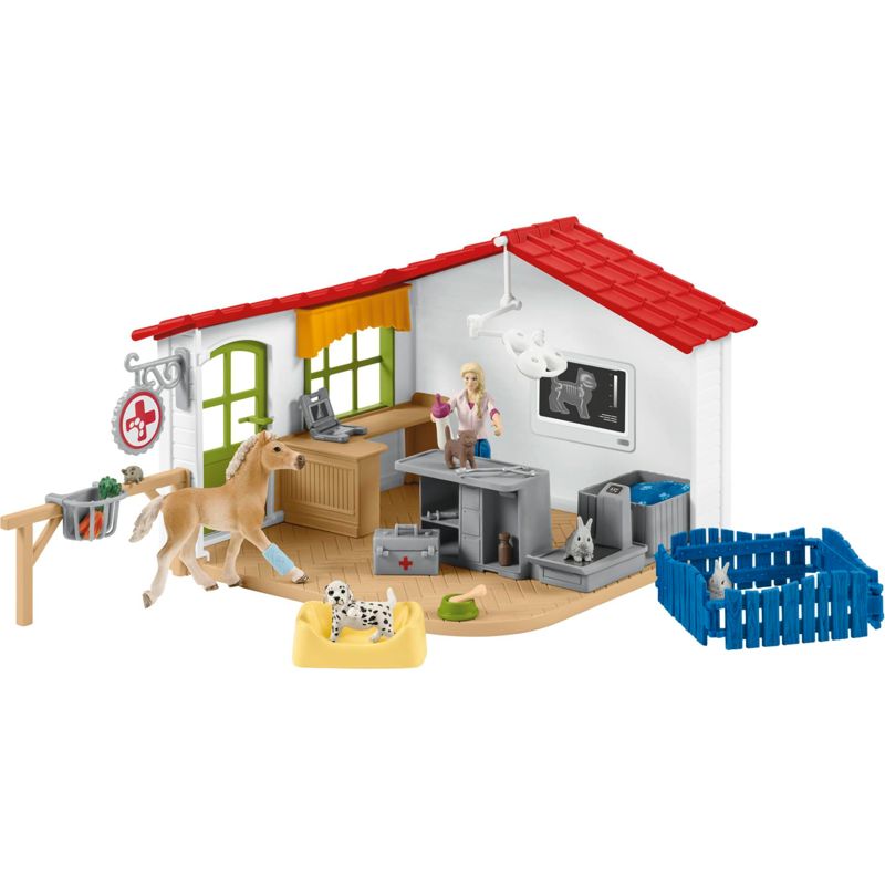Schleich Farm World 42502 Veterinarian Practice with Pets