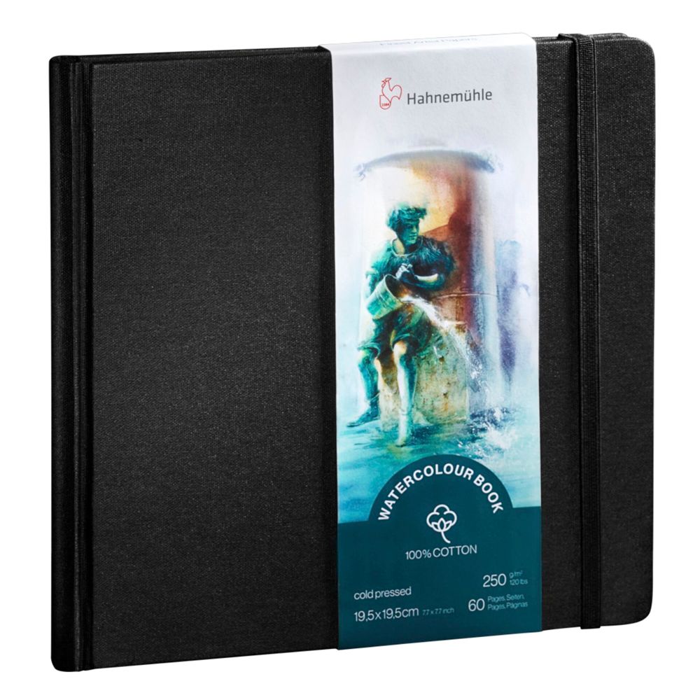 Βιβλίο Υδατογραφίας Hahnemühle 250g 100% Βαμβάκι 19,5x19,5cm 60 Σελίδες