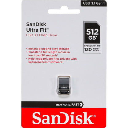 SanDisk Cruzer Ultra Fit 512GB USB 3.1