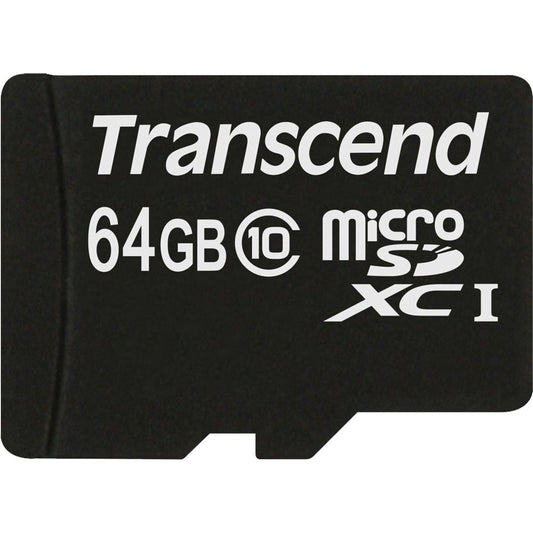Transcend microSDXC 64GB Class 10 + SD Adapter