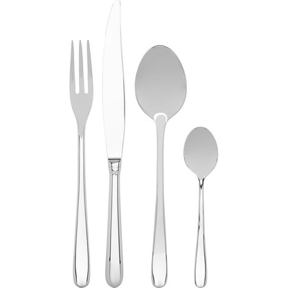 Alessi Caccia cutlery set 24 pcs silver
