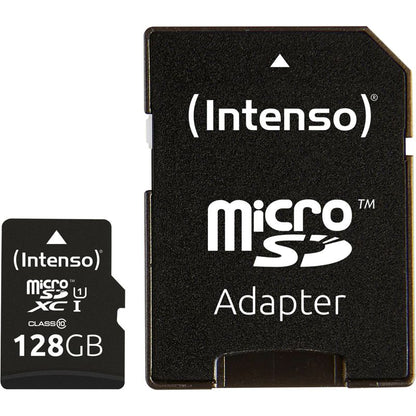 Intenso microSDXC Card 128GB Class 10 UHS-I Premium with Adapter