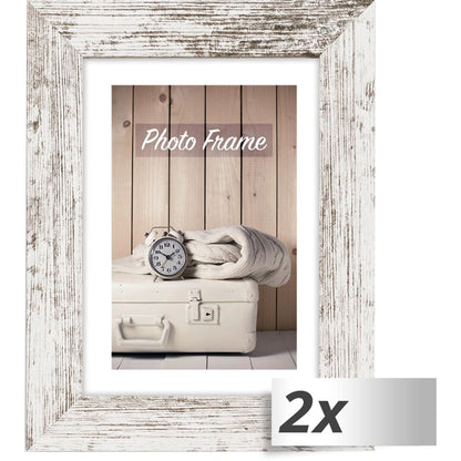 Κλασικό Ξύλινο Κάδρο 30x40 cm Λευκό/Καφέ ZEP Nelson 6