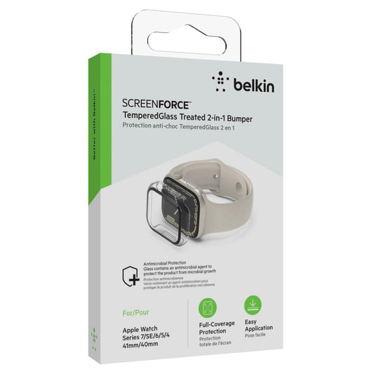 Belkin TemperedCurve Οθόνη Προστασίας για Apple Watch 4-8/SE 40/41mm Διαφανές
