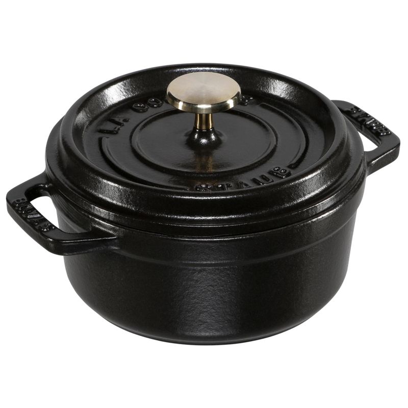 Staub Cocotte 12cm round Black, Cast Iron