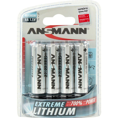 1x4 Ansmann Extreme Lithium Mignon AA LR 6
