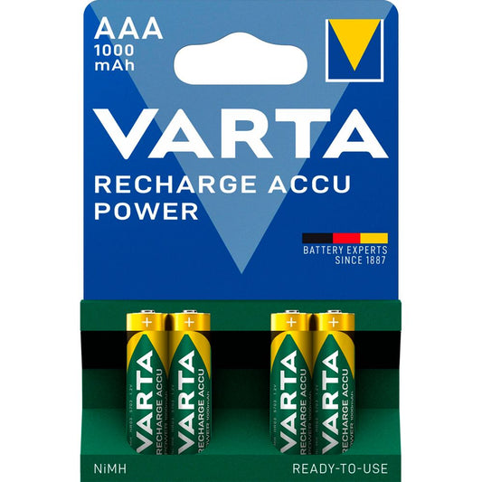 Varta Rechargeable AAA Accu 1000 mAh Ready2Use NiMH
