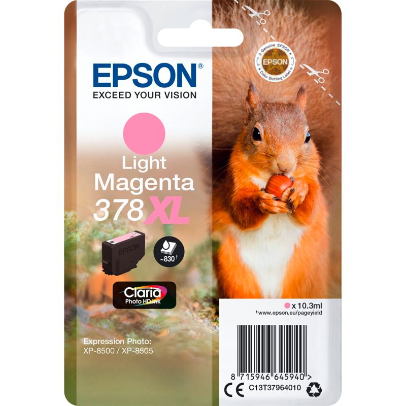 Μελανοταινία Epson 378 XL ανοιχτό ματζέντα Claria Photo HD T 3796