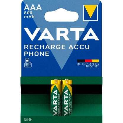 1x2 Varta Professional Accu NiMH 800 mAh AAA Phone Power