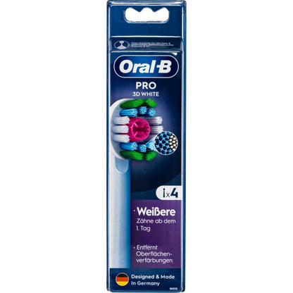 Oral-B Pro 3D White Οδοντόβουρτσες Κεφαλές 4 Τεμ.