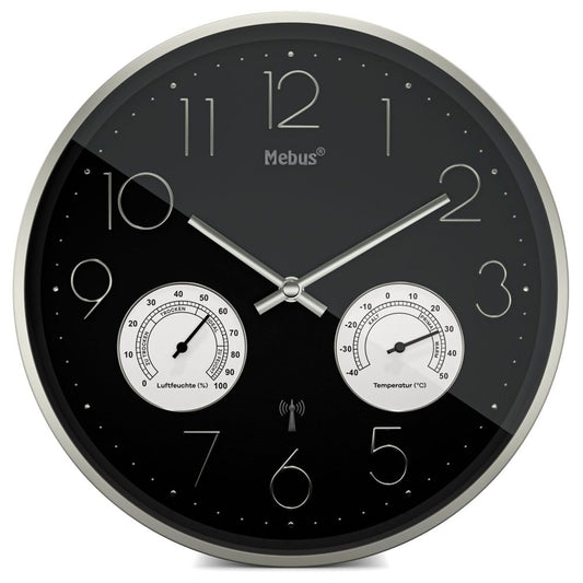 Mebus 12988 Ραδιόφωνο Τοίχου με Θερμο-Υγρόμετρο