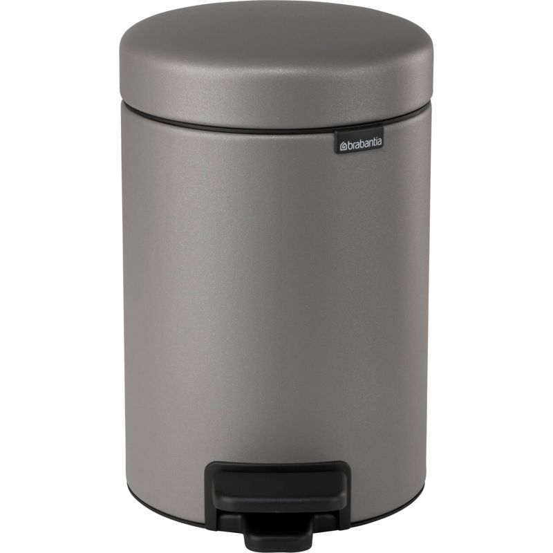 Brabantia NewIcon Pedal Bin 3 L Mineral Concrete Grey