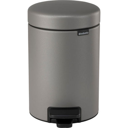 Brabantia NewIcon Pedal Bin 3 L Mineral Concrete Grey