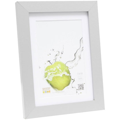 Deknudt S66KD1 P1 Κορνίζα 13x18 ξύλινη ασημένια με passepartout