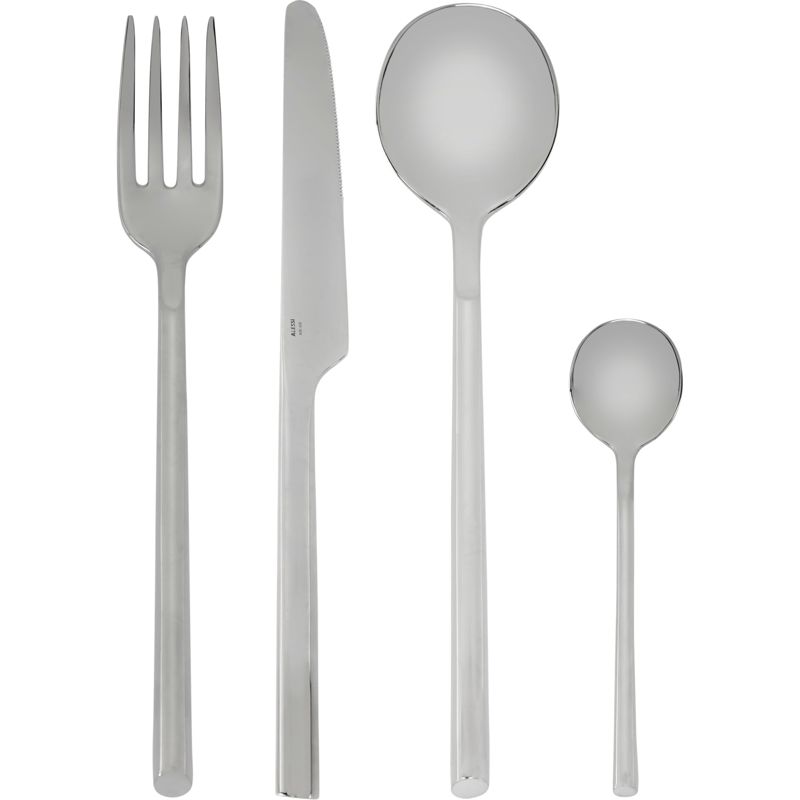 Alessi Clivo cutlery set 24 pcs. silver