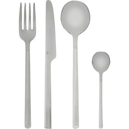Alessi Clivo cutlery set 24 pcs. silver