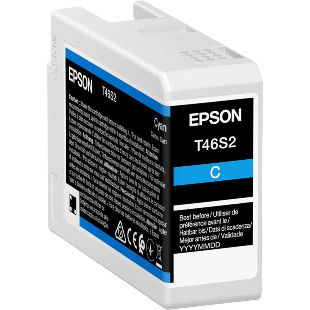 Epson T46S2 Cyan Ink Cartridge 25ml Ultrachrome Pro 10