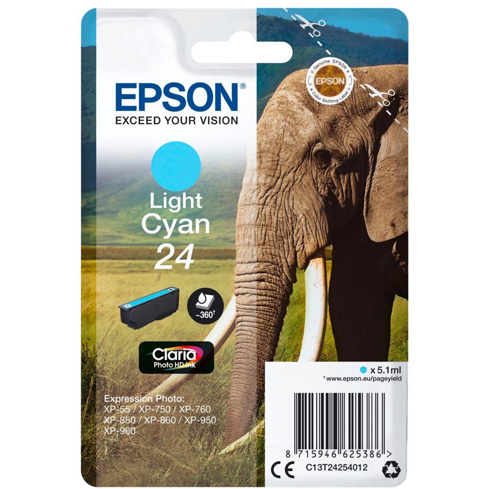Epson Claria Photo HD T242 Light Cyan Ink Cartridge