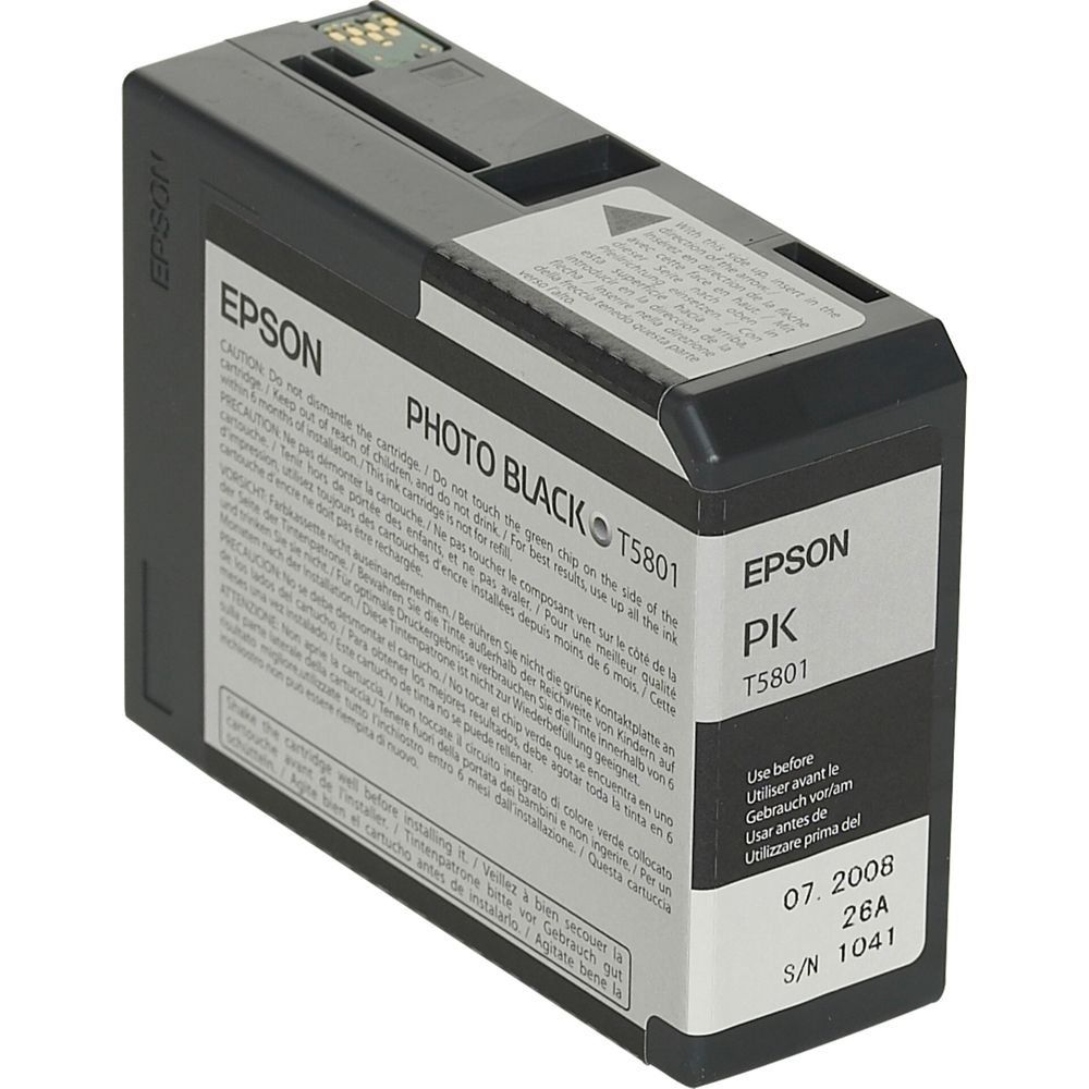 Epson Ink Cartridge Photo Black T 580 80ml T 5801