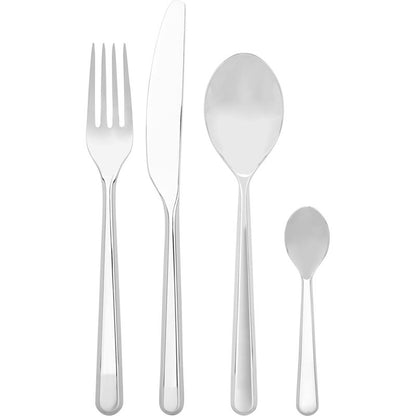 Alessi Amici cutlery set 24 pcs. silver
