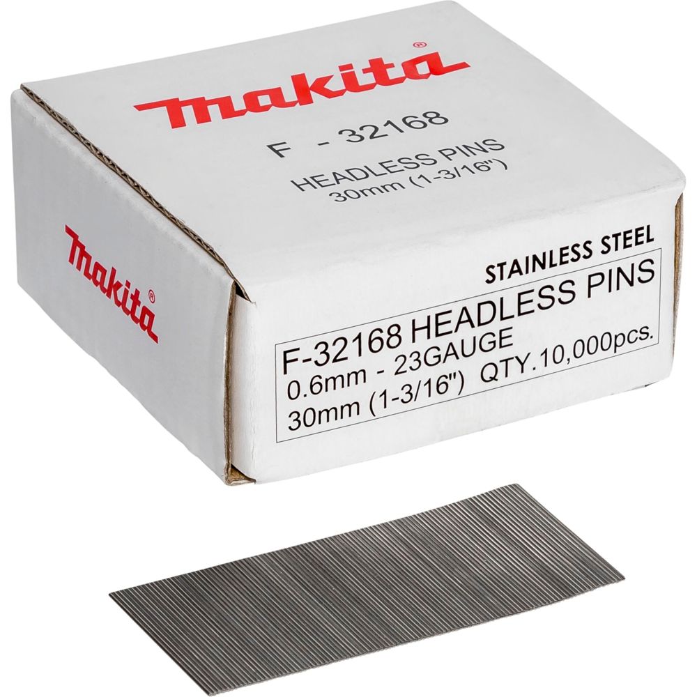 Makita Pins 0,6 x 30mm Inox F-32168 - 10000 pcs