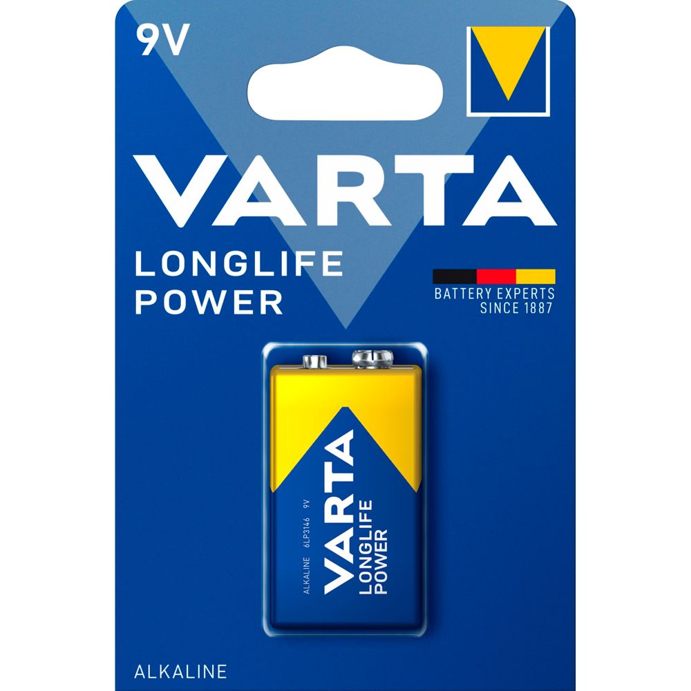 Varta Longlife Power 6LR61 9V-Block 10x1 PU Inner Box
