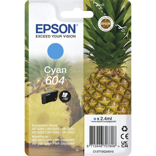 Epson Cyan Ink Cartridge 604 T10G2