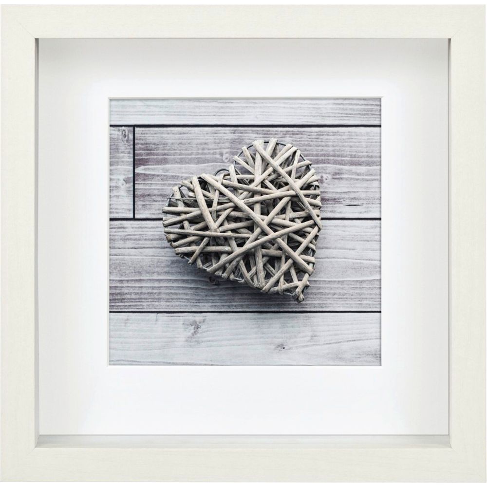 Hama Scala 3D Λευκό Πασπαρτού Ξύλινο 23x23 εκ.