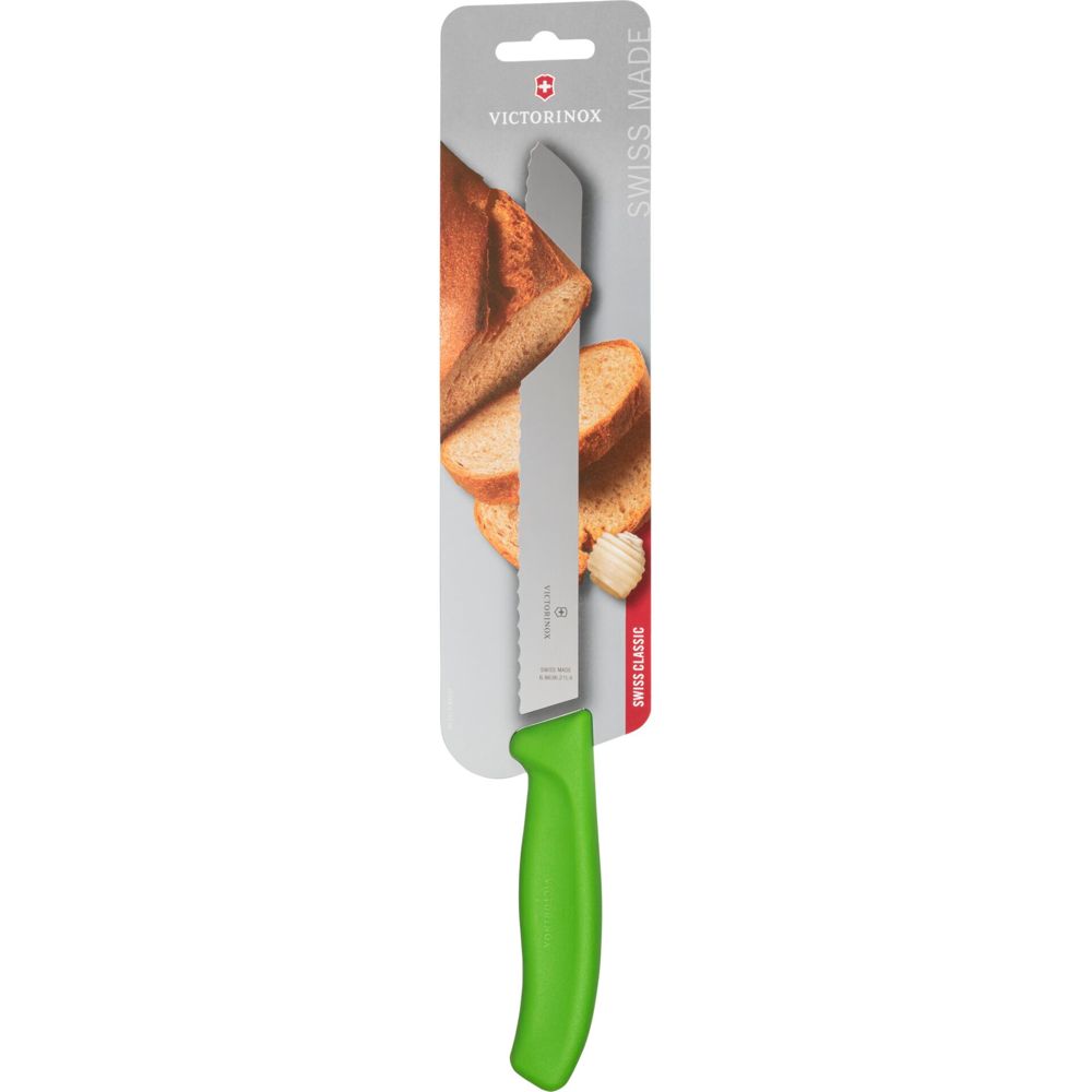 Victorinox Brotmesser 21cm με Λαβή σε Πράσινο Χρώμα
