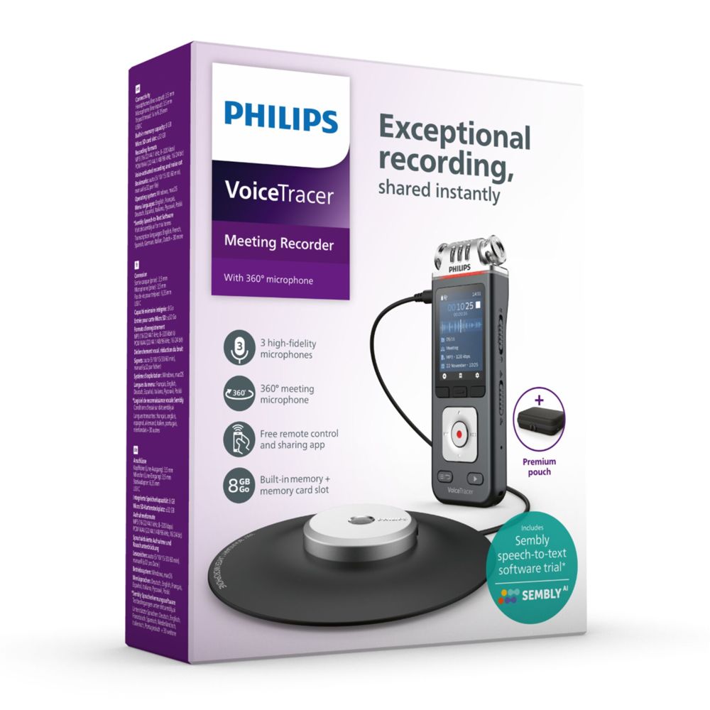 Philips DVT 8115 Dictation Recorder
