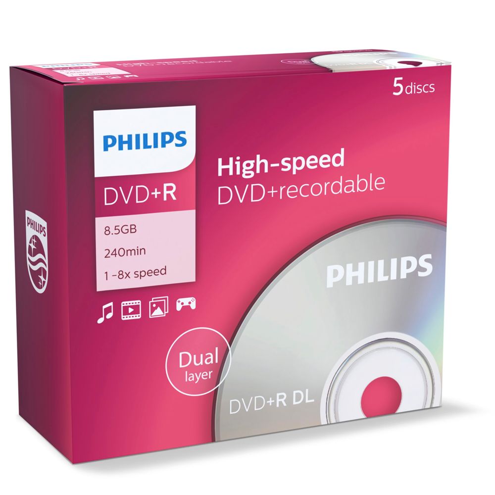 Philips DVD+R 8,5GB DL 8x