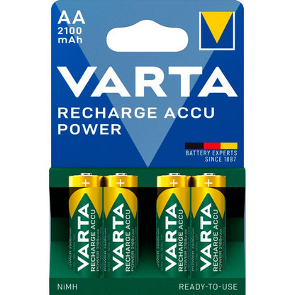 1x4 Varta Rechargeable Accu AA NiMH 2100 mAh Ready2Use