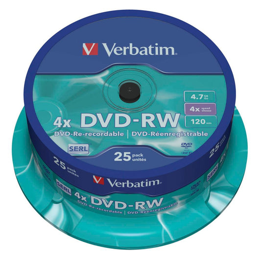 Verbatim DVD-RW 4,7GB 4x Speed - Matt Silver
