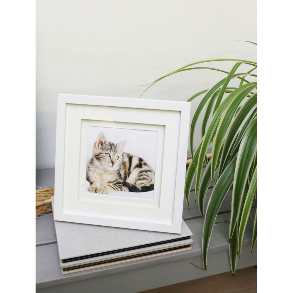 Deknudt S65KK1 Λευκό 13x13 Ξύλινο Διπλό Πασπαρτού