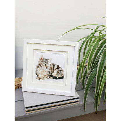 Deknudt S65KK1 Λευκό 13x13 Ξύλινο Διπλό Πασπαρτού