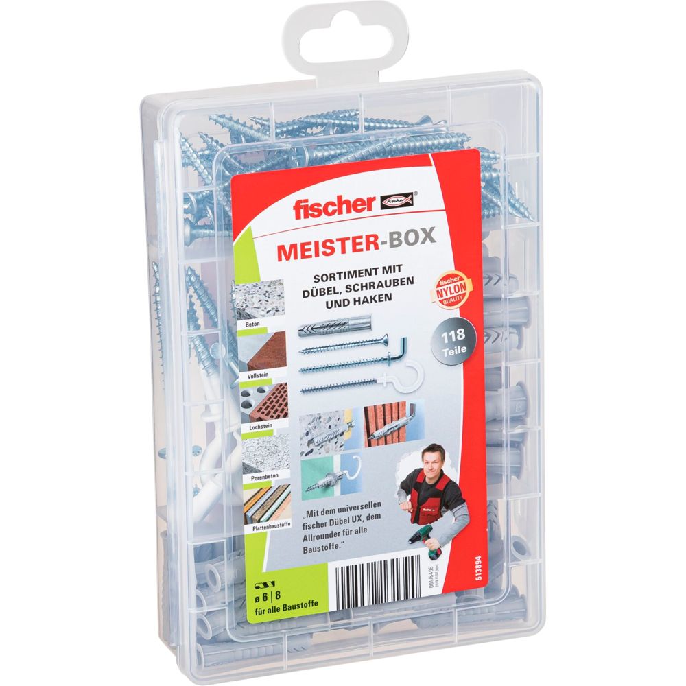 Fischer MeisterBox UX με βίδες και γάντζους