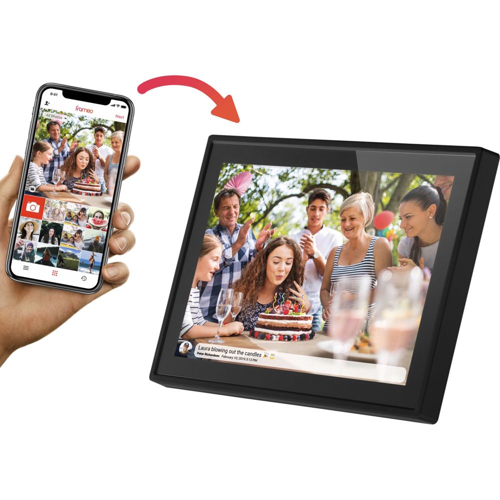 Denver Frameo PFF-1021 Μαύρο 25,4cm (10,1) 16GB