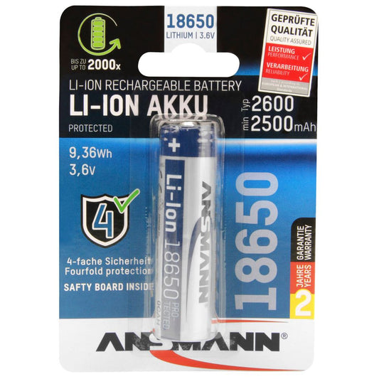 Ansmann Li-Ion 18650 Μπαταρία 2600mAh 3,6V
