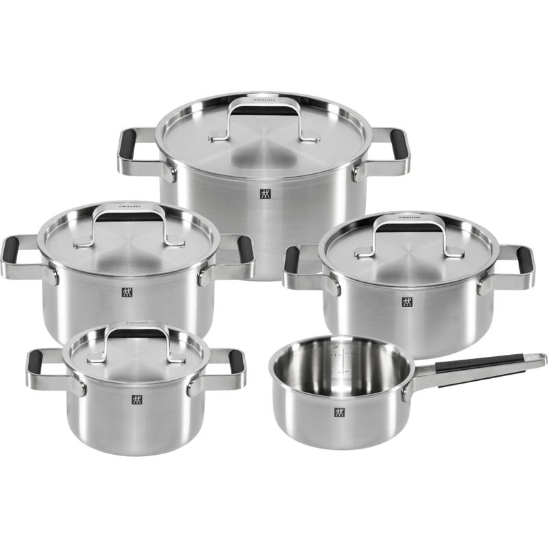 Zwilling Pure Cookware Set, 5-Piece, 18/10 Stainless Steel