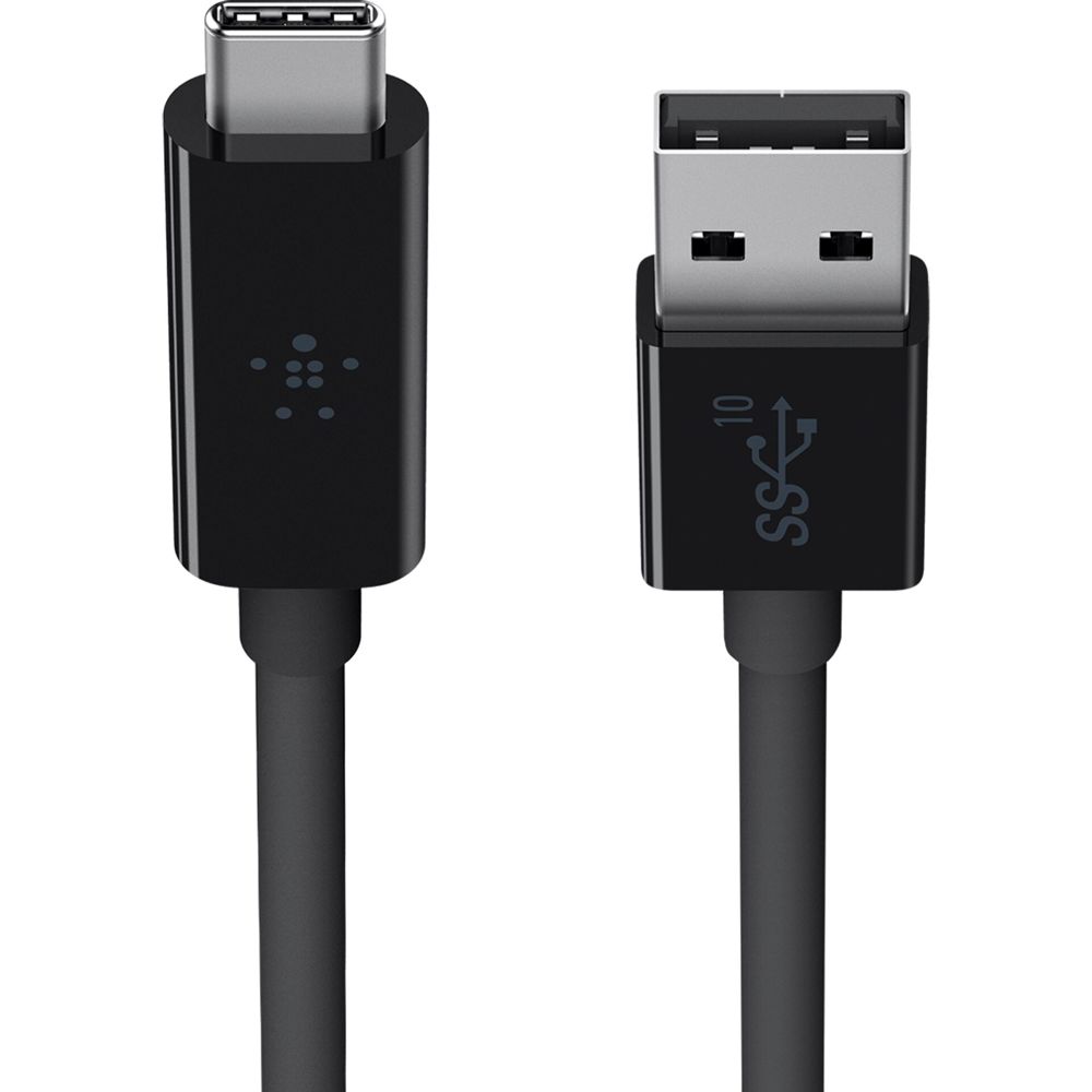 Belkin USB 3.1 SuperSpeed Καλώδιο USB-C σε USB-A 1m Μαύρο