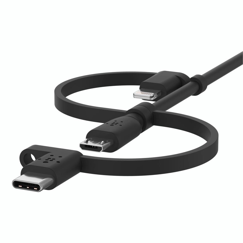 Belkin BOOST Charge Universal Cable 1.2m - Lightning/Micro/USB-C - USB-A