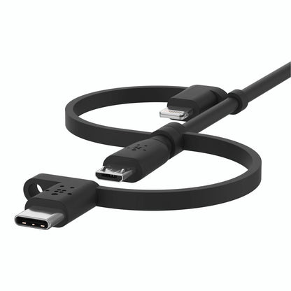 Belkin BOOST Charge Universal Cable 1.2m - Lightning/Micro/USB-C - USB-A