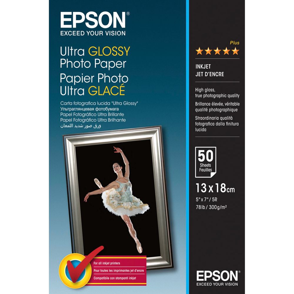 Epson Ultra Glossy Photo Paper 13x18 cm 50 Sh. 300 g
