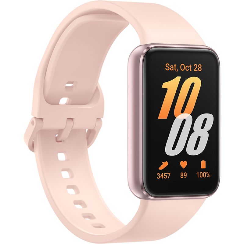 Samsung Galaxy Fit3 Fitness Tracker in Pink and Gold