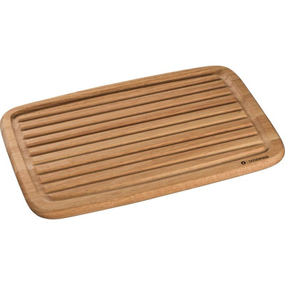 Zassenhaus Rubber Wood Breadboard 16.5 x 10.8 x 0.8 inches