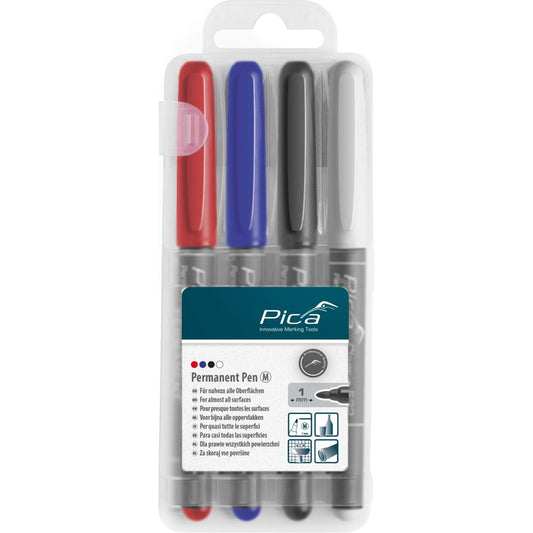 Pica Permanent-Pen 1,0mm με Instant-White-Pen